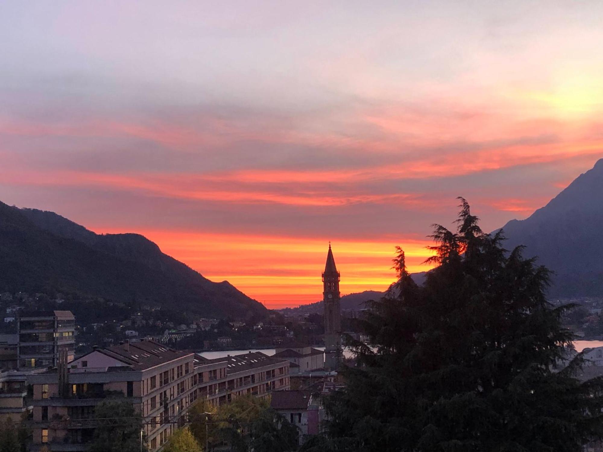 Bright Penthouse Close To Center With Terrace And Lake View Lecco Buitenkant foto